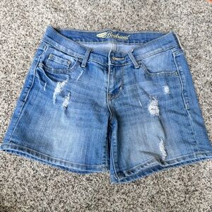 Old Navy Light Blue Distressed Boyfriend Jean Shorts